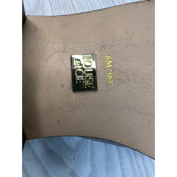 Louise et Cie Fadi Shoes WMNS US 6 Silver Metallic Leather Statement Zip Oxford - Picture 9 of 9